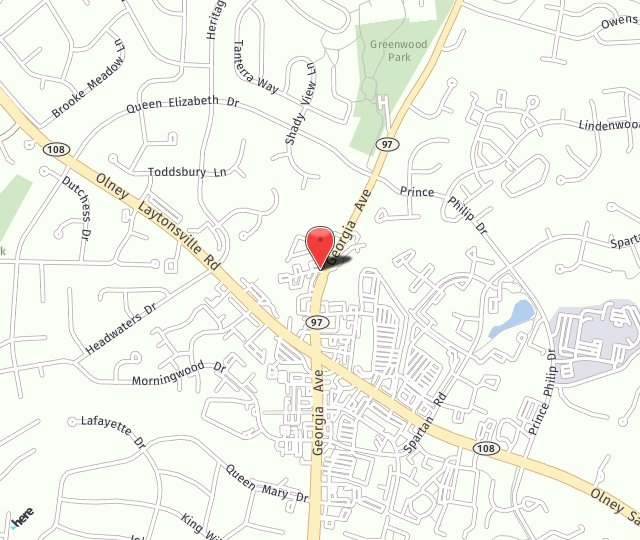 Location Map: 3416 Olandwood Ct Olney, MD 20832